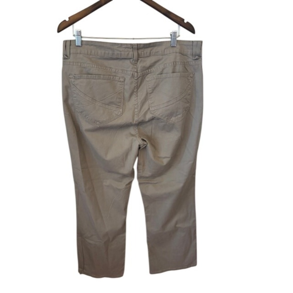 NYDJ Chino Pants Women's 18W Tan Khaki Straight Leg Stretch Cotton Made in USA - Picture 8 of 8